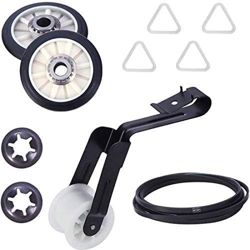 341241 Belt WP691366 Idler Pulley & 349241T Rear Drum Roller Kit 4392065 Dryer Repair Kit Replacement for Whirlpool Maytag Amana Kenmore Dryer Maintenance Kit Replace Part 4392065RC 279860 279948 